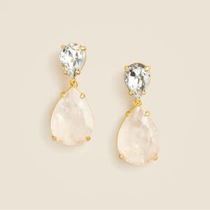 J. Crew Crystal Teardrop Earrings